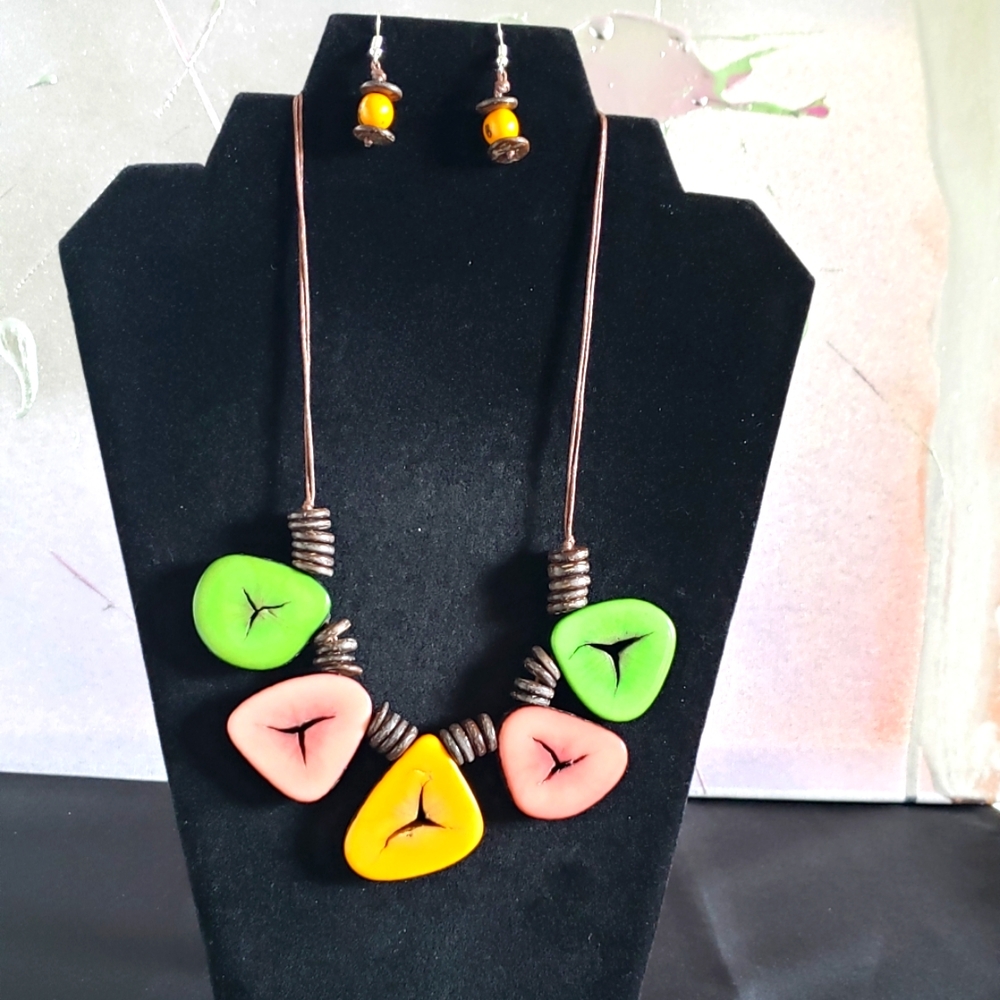 Tagua Necklace handmade